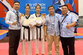 Gia Lai: Cặp võ sĩ song sinh giành 2 huy chương vàng ở Giải Taekwondo các lứa tuổi trẻ quốc gia