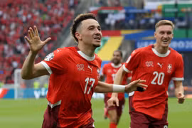 Thụy Sỹ đã hạ gục Italia để bước vào tứ kết