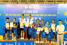 Gia Lai giành 1 huy chương đồng tại Giải Cầu lông các nhóm tuổi thiếu niên quốc gia