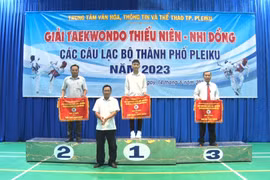 Câu lạc bộ Nguyễn Viết Xuân vô địch Giải Taekwondo Thiếu niên-Nhi đồng TP. Pleiku