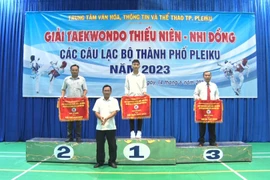 Câu lạc bộ Nguyễn Viết Xuân vô địch Giải Taekwondo Thiếu niên-Nhi đồng TP. Pleiku