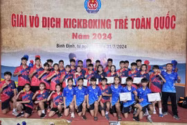 Gia Lai giành 11 huy chương ở Giải Vô địch Kickboxing trẻ quốc gia