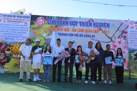 Gia Lai: Giải quần vợt từ thiện quyên góp gần 800 triệu đồng