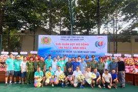 Hơn 200 tay vợt tranh tài ở Giải Quần vợt Công an tỉnh Gia Lai