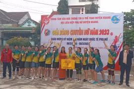 Thị trấn Kbang vô địch giải bóng chuyền nữ