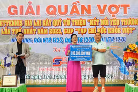 Gia Lai: Hơn 300 tay vợt so tài ở Giải Quần vợt gây quỹ từ thiện