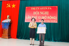 Sơ kết giữa nhiệm kỳ thực hiện Nghị quyết Đại hội Đảng bộ thị xã Ayun Pa lần thứ XIX 