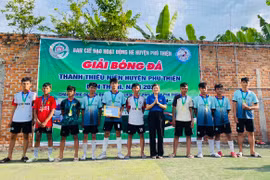 Đội bóng xã Ia Piar xuất sắc giành chức vô địch giải bóng đá thanh thiếu niên huyện Phú Thiện lần thứ II năm 2024 Ảnh Vũ Chi