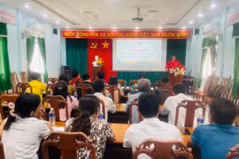 Quang cảnh lớp tập huấn. Ảnh: Vũ Chi