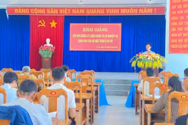 Quang cảnh lớp bồi dưỡng. Ảnh: Mai Linh