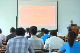 Quang cảnh lớp tập huấn. Ảnh: Sơn Trung