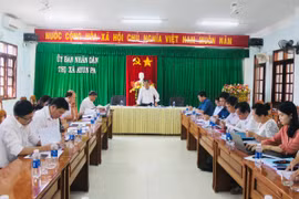 Quang cảnh buổi giám sát. Ảnh: Vũ Chi