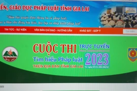 Cuộc thi trực tuyến tìm hiểu pháp luật trên địa bàn tỉnh Gia Lai