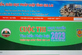 Cuộc thi trực tuyến tìm hiểu pháp luật trên địa bàn tỉnh Gia Lai