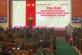 Tọa đàm về phát triển kinh tế-xã hội, củng cố quốc phòng-an ninh trên địa bàn miền Trung-Tây Nguyên