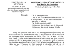 Chấp nhận giấy tờ hộ tịch sử dụng dấu gạch ngang giữa họ, chữ đệm và tên