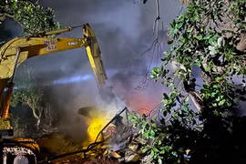 Cháy tại cơ sở thu mua phế liệu ở xã Ia Tô