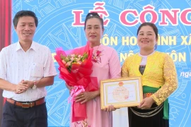 Thôn Hòa Bình đạt chuẩn nông thôn mới