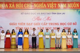 186 giáo viên đạt danh hiệu giáo viên dạy giỏi cấp THCS tỉnh Gia Lai năm học 2023-2024