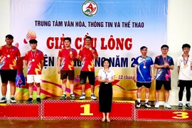 59 vận động viên tham gia Giải cầu lông huyện Mang Yang năm 2024