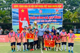Thị trấn Chư Ty vô địch Giải Bóng đá Nhi đồng huyện Đức Cơ năm 2024