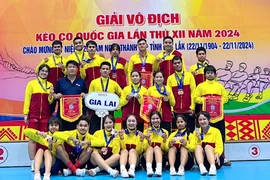 Gia Lai đạt 15 huy chương tại 2 giải vô địch kéo co và đẩy gậy quốc gia năm 2024