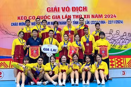 Gia Lai đạt 15 huy chương tại 2 giải vô địch kéo co và đẩy gậy quốc gia năm 2024