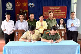 Công an TP. Pleiku ký kết quy chế phối hợp với Nông trường cao su Xã Gào