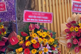 Bị phạt vì mạo danh lãnh đạo Đảng, nhà nước đặt hoa mừng khai trương