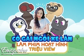 Cô gái ngồi xe lăn làm phim hoạt hình triệu view