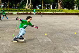 Sôi động cuộc thi trượt Patin cho trẻ em Gia Lai trong lễ Quốc Khánh 2-9