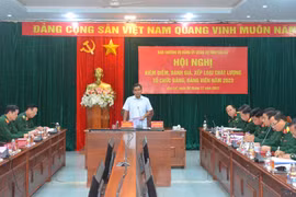 Đảng ủy Quân sự tỉnh: Kiểm điểm, đánh giá, xếp loại chất lượng tổ chức Đảng và đảng viên năm 2023 