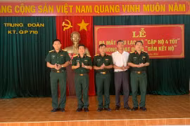 Trung đoàn 710 ra mắt câu lạc bộ “Cặp hộ 4 tốt”
