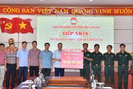 Quân đoàn 3 hỗ trợ tỉnh Lào Cai hơn 500 triệu đồng để khắc phục hậu quả thiên tai