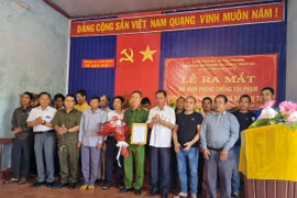 Ra mắt mô hình phòng chống trộm cắp tài sản tại thị trấn Kon Dơng 