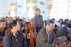 Đại biểu HĐND tỉnh tiếp xúc cử tri tại xã Nghĩa Hòa