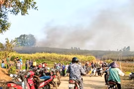 Gần 40 ha mía đang vào vụ thu hoạch bị lửa thiêu rụi