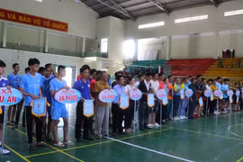 Hơn 180 vận động viên tham gia Giải vô địch bóng chuyền nam thị xã An Khê 