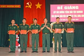 Mang Yang bế giảng lớp bồi dưỡng tiếng Bahnar cho cán bộ, nhân viên lực lượng vũ trang 