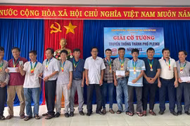 Phường Phù Đổng giành giải nhất Giải cờ tướng truyền thống TP. Pleiku 