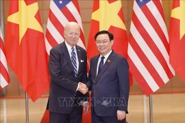 Chủ tịch Quốc hội Vương Đình Huệ hội kiến Tổng thống Hoa Kỳ Joe Biden