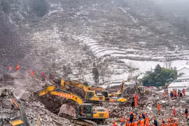 Lở đất tại Trung Quốc: Số người thiệt mạng vẫn không ngừng tăng lên