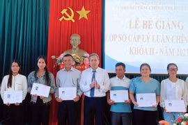 Kbang: 36 học viên nhận bằng tốt nghiệp sơ cấp lý luận chính trị