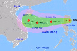 Áp thấp nhiệt đới thành bão số 4 rồi hướng thẳng miền Trung