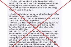 Cảnh báo lừa đảo về việc làm nhiệm vụ online trên nền tảng Workplace