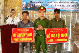 Công an An Khê quan tâm công tác an sinh xã hội