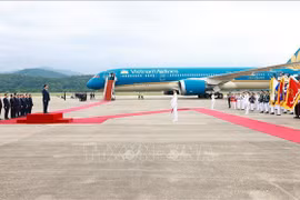 Lễ đón chính thức Thủ tướng Phạm Minh Chính và Phu nhân thăm Hàn Quốc