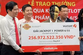 Một người từ Gia Lai nhận giải Jackpot 1 của Vietlott trị giá gần 257 tỉ đồng