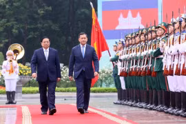 Lễ đón Thủ tướng Campuchia Hun Manet thăm chính thức Việt Nam