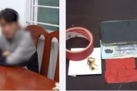 Nam sinh bịt mặt, che biển số cướp tiệm vàng lấy tiền tiêu xài